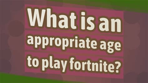 what is the average age to play fortnite